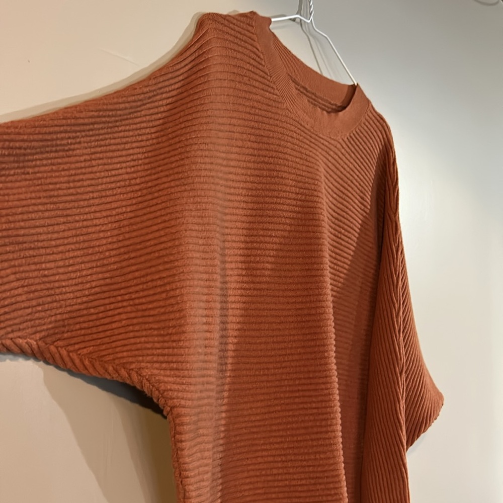 Men's Ribbed Sweater - Rust - Picture 2 of 2